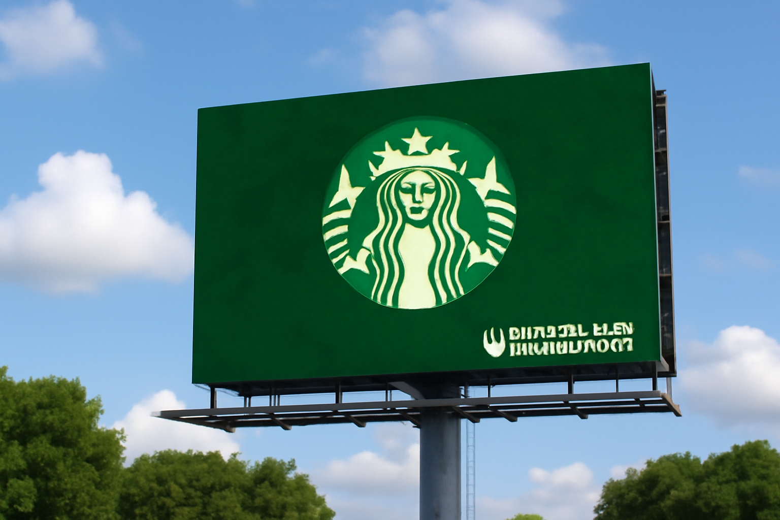 رنگ سبز در تبلیغات بیلبوردی