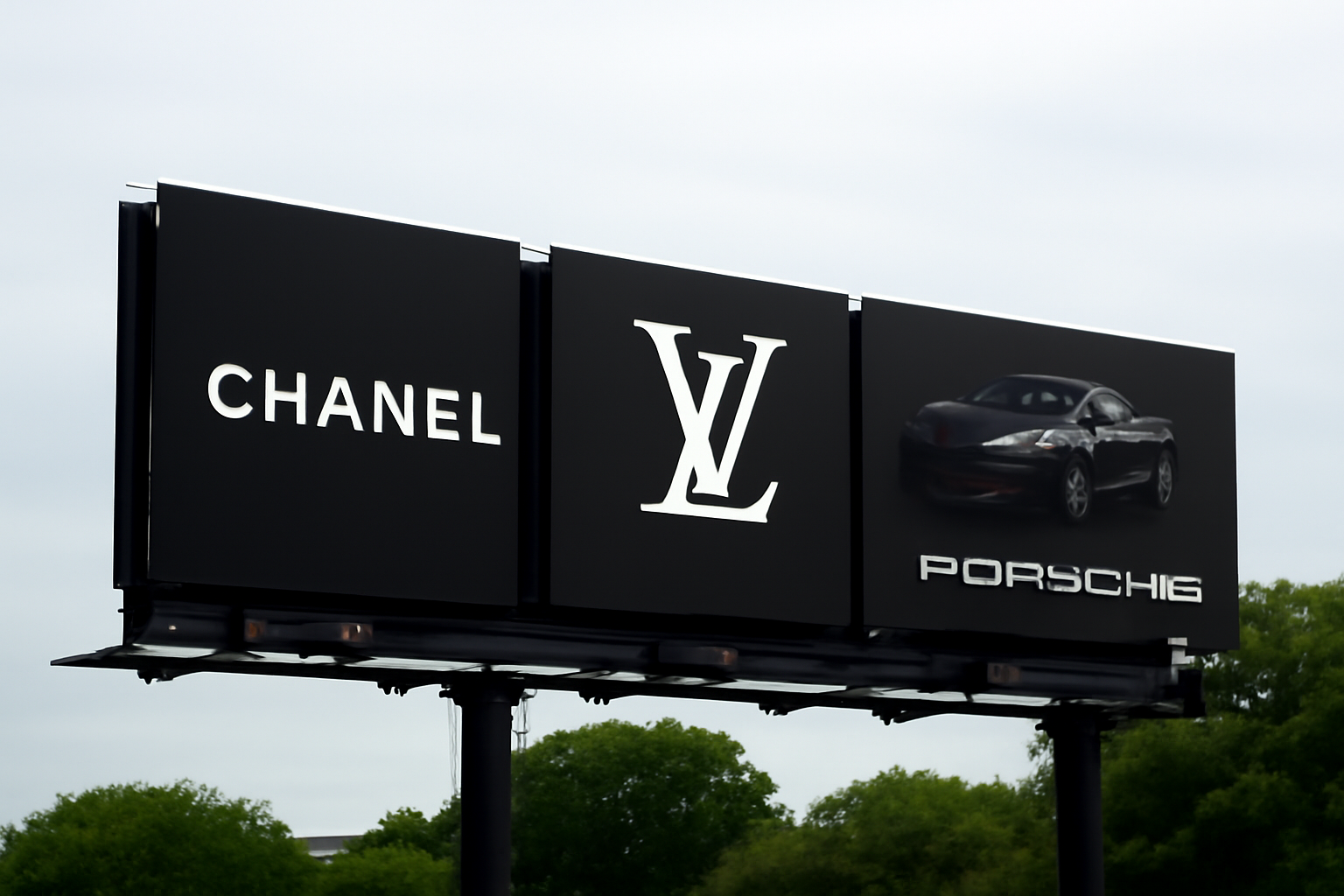 رنگ سیاه در تبلیغات بیلبوردی